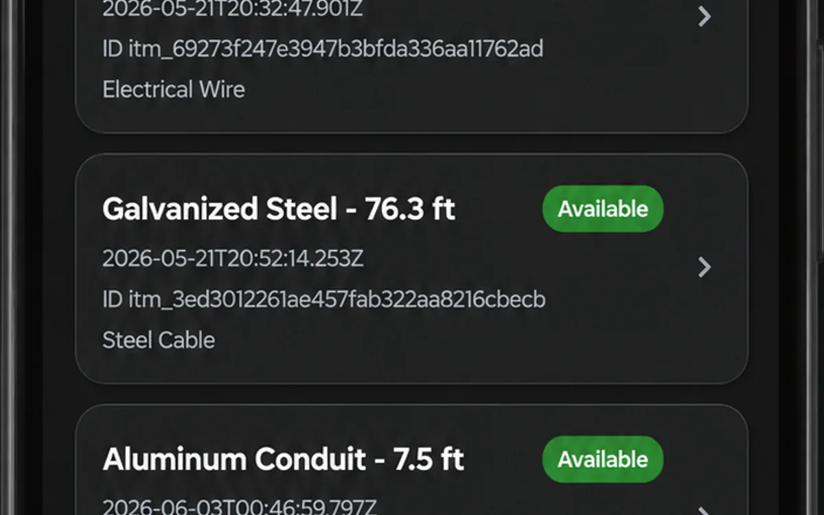 Real-time inventory visibility in the SpoolRule app