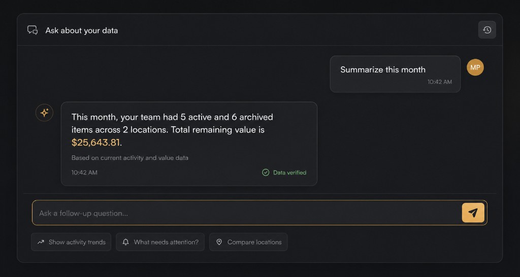 SpoolRule AI reporting assistant